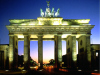 The Brandenburg Gate at night